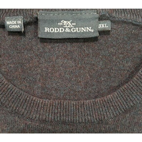 Rodd & Gunn CrewneckSweater Men Small Green Merino Wool Cashmere Knit Pullover - Picture 6 of 8